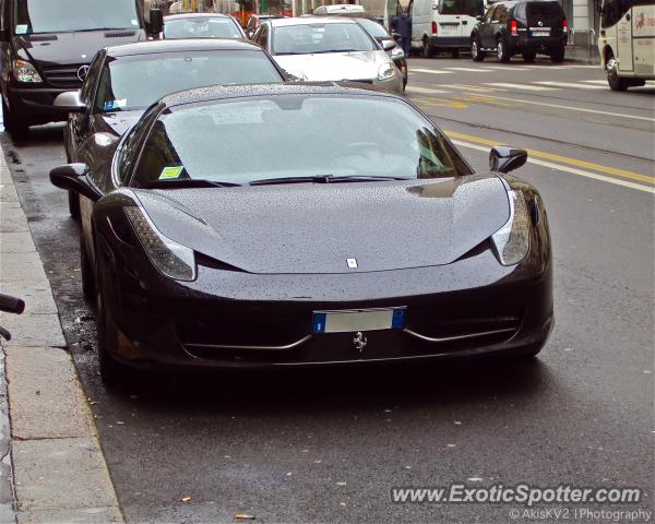 Ferrari 458 Italia spotted in Milan, Italy