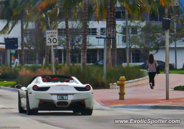 Ferrari 458 Italia spotted in Miami, Florida