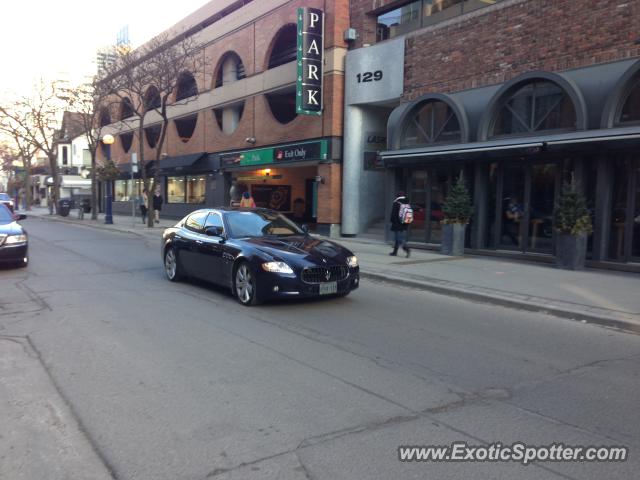 Maserati Quattroporte spotted in Toronto, Canada