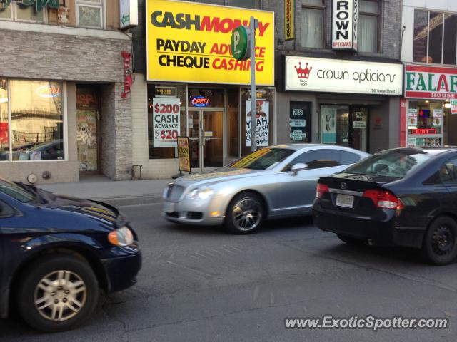 Bentley Continental spotted in Toronto, Canada