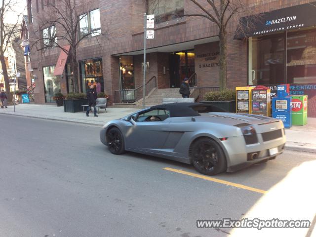 Lamborghini Gallardo spotted in Toronto, Canada