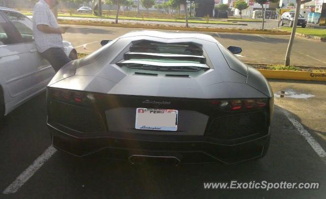 Lamborghini Aventador spotted in Lima, Peru