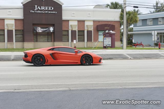 Lamborghini Aventador spotted in Ft. Lauderdale, Florida