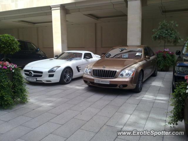 Mercedes SLS AMG spotted in London, United Kingdom