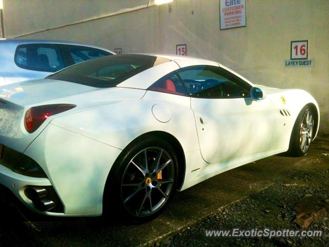 Ferrari California spotted in Isle of man, United Kingdom