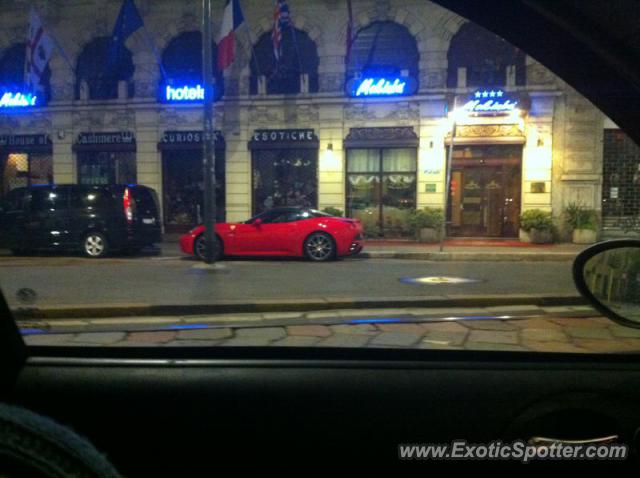 Ferrari California spotted in Milano, Italy