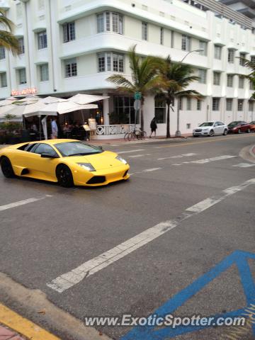 Lamborghini Murcielago spotted in South Beach, Florida