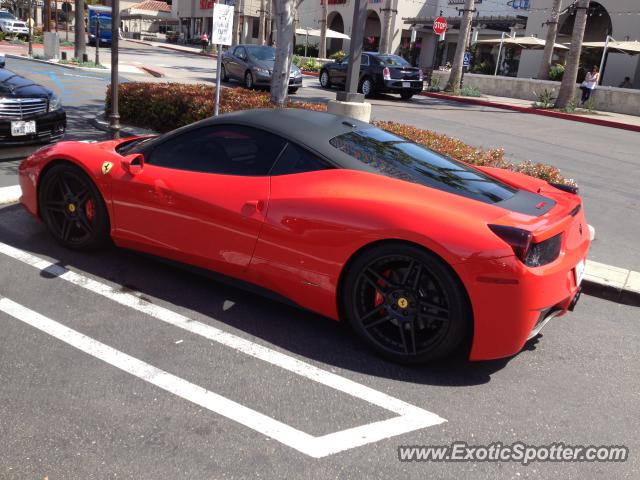 Ferrari 458 Italia spotted in Carmel Valley, California