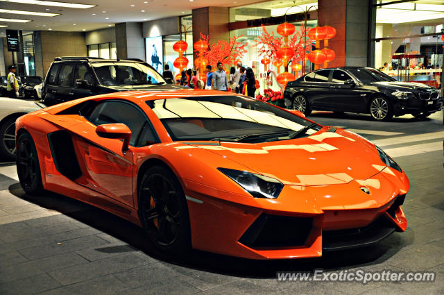 Lamborghini Aventador spotted in Bukit Bintang KL, Malaysia