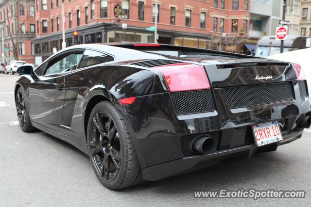 Lamborghini Gallardo spotted in Boston, Massachusetts