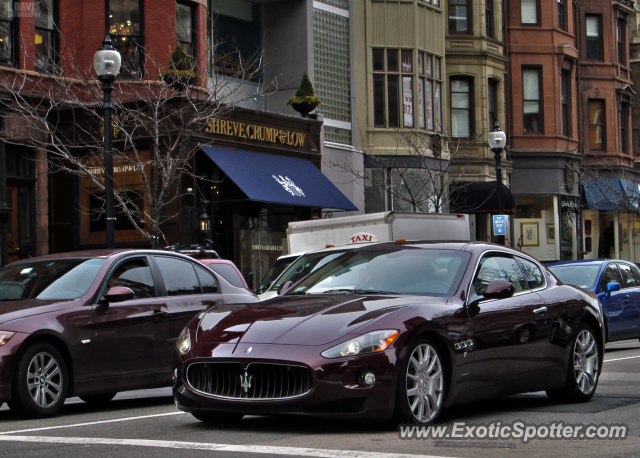 Maserati GranTurismo spotted in Boston, Massachusetts