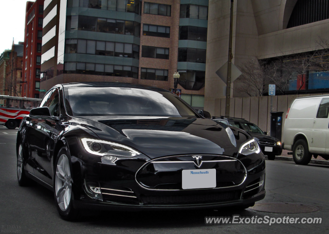 Tesla Model S spotted in Boston, Massachusetts