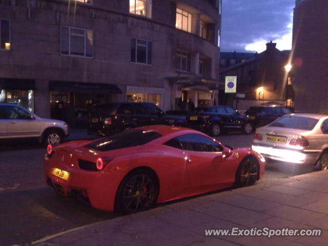 Ferrari 458 Italia spotted in London, United Kingdom