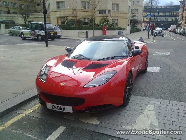 Lotus Evora spotted in London, United Kingdom