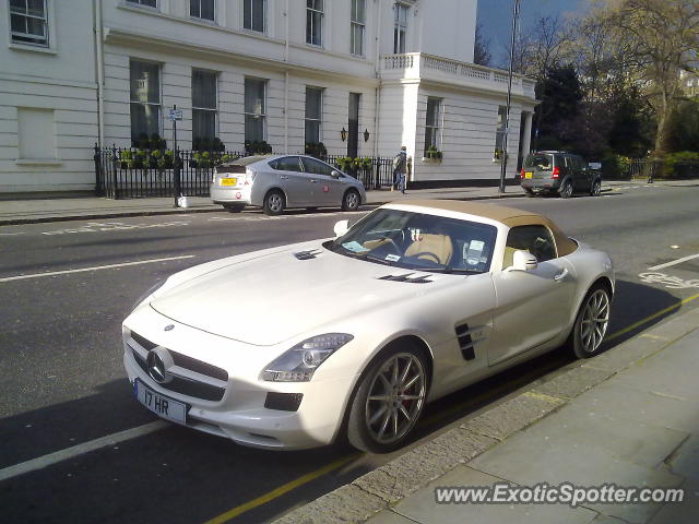 Mercedes SLS AMG spotted in London, United Kingdom