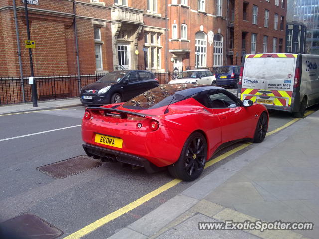 Lotus Evora spotted in London, United Kingdom