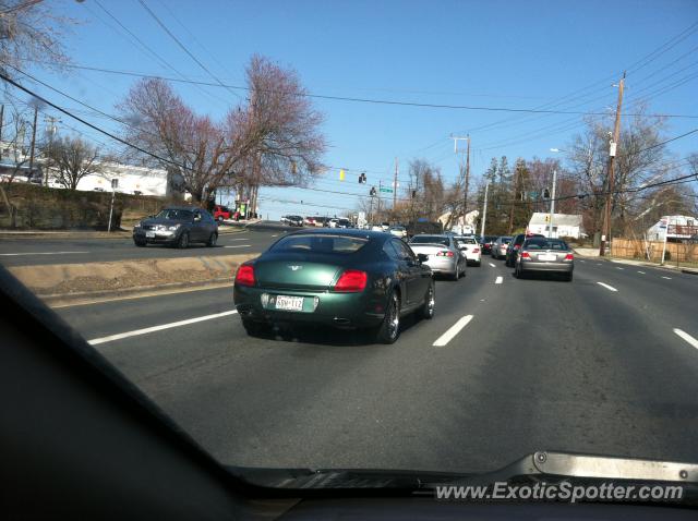 Bentley Continental spotted in Silver Spring, Maryland