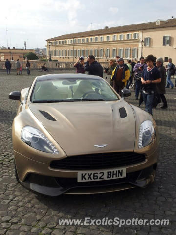 Aston Martin Vanquish spotted in Roma, Italy