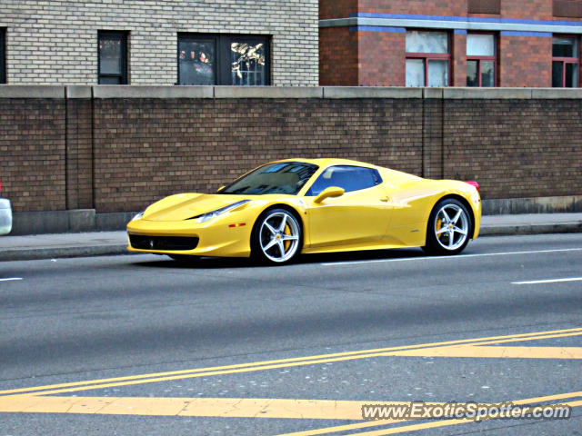 Ferrari 458 Italia spotted in Mannhattan, New York