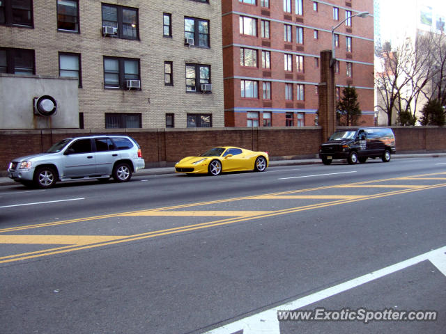 Ferrari 458 Italia spotted in Mannhattan, New York