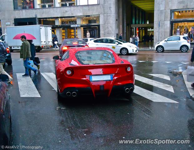 Ferrari F12 spotted in Milan, Italy