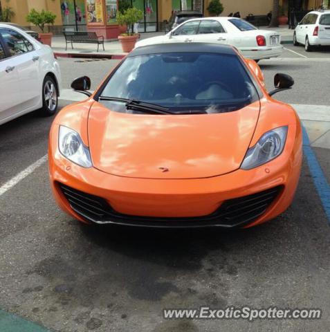 Mclaren MP4-12C spotted in Riverside, California