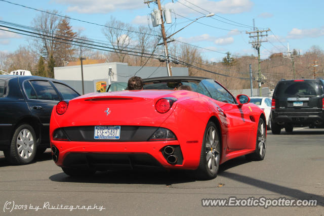 Ferrari California spotted in Greenwich, Connecticut