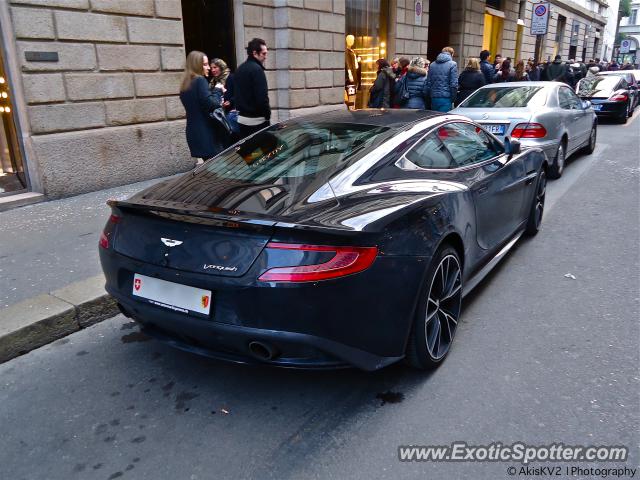 Aston Martin Vanquish spotted in Milan, Italy