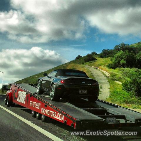 Aston Martin Vantage spotted in Near Irvine Lake, California