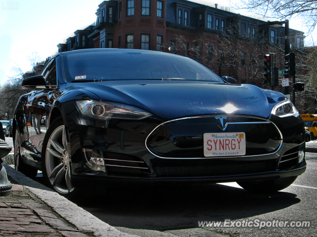 Tesla Model S spotted in Boston, Massachusetts