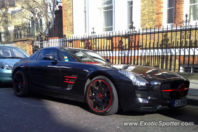 Mercedes SLS AMG spotted in London, United Kingdom