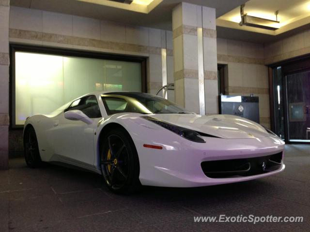 Ferrari 458 Italia spotted in Toronto, Canada