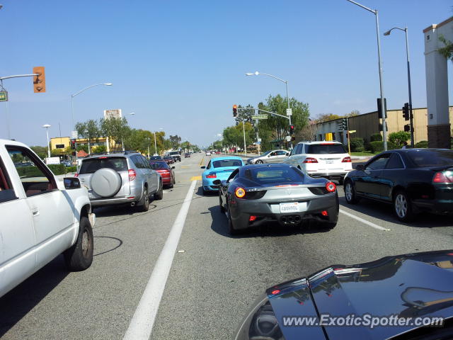 Ferrari 458 Italia spotted in Arcadia, California