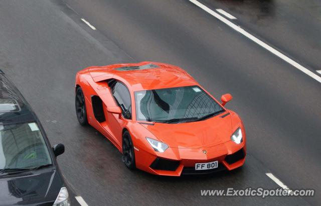 Lamborghini Aventador spotted in Hong Kong, China