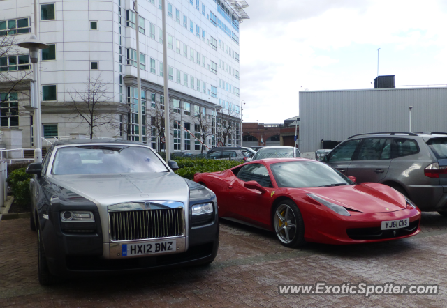 Ferrari 458 Italia spotted in Manchester, United Kingdom