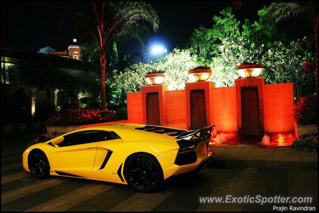 Lamborghini Aventador spotted in Bangalore, India