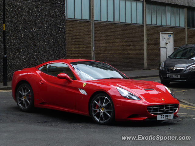 Ferrari California spotted in Manchester, United Kingdom