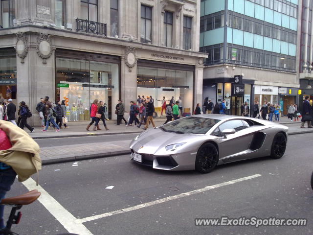 Lamborghini Aventador spotted in London, United Kingdom