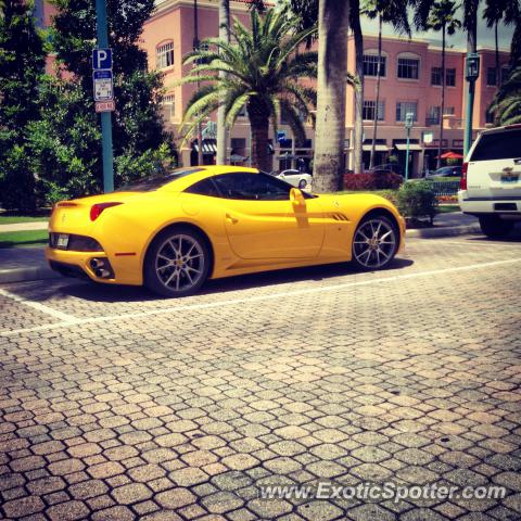 Ferrari California spotted in Boca raton, Florida