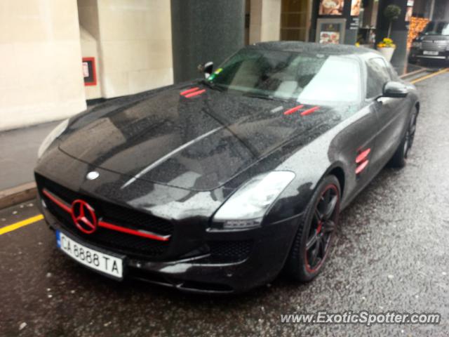 Mercedes SLS AMG spotted in London, United Kingdom