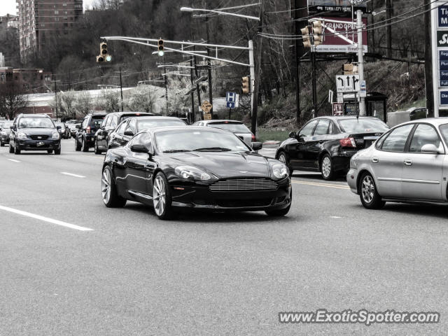 Aston Martin DB9 spotted in Edgewater, New Jersey