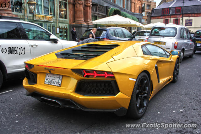 Lamborghini Aventador spotted in London, United Kingdom