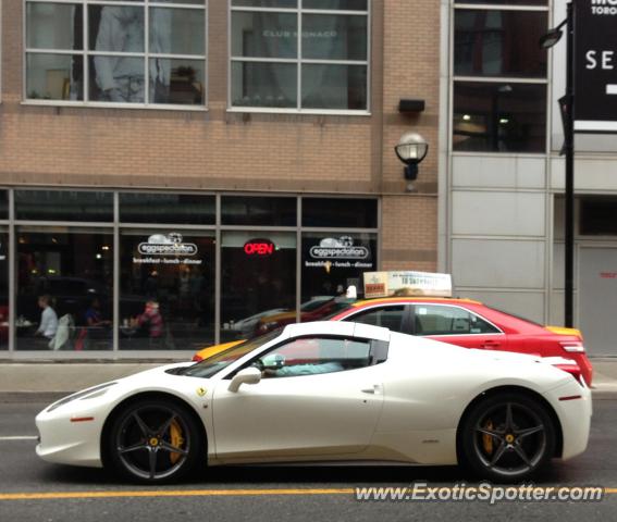 Ferrari 458 Italia spotted in Toronto, Canada