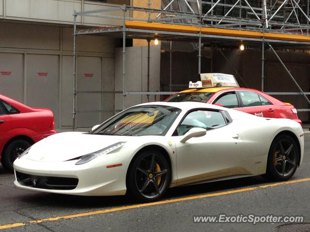 Ferrari 458 Italia spotted in Toronto, Canada