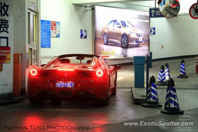 Ferrari 458 Italia spotted in Shanghai, China