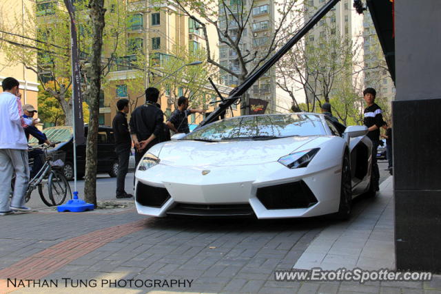 Lamborghini Aventador spotted in Shanghai, China