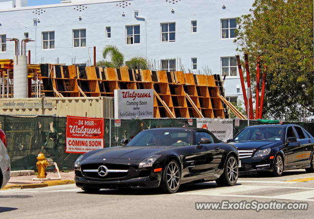 Mercedes SLS AMG spotted in Miami, Florida