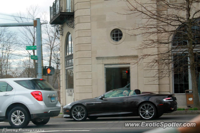 Aston Martin Virage spotted in Greenwich, Connecticut