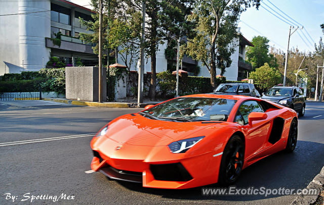 Lamborghini Aventador spotted in Mexico City, Mexico