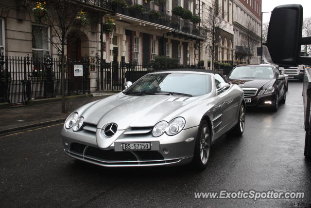 Mercedes SLR spotted in London, United Kingdom